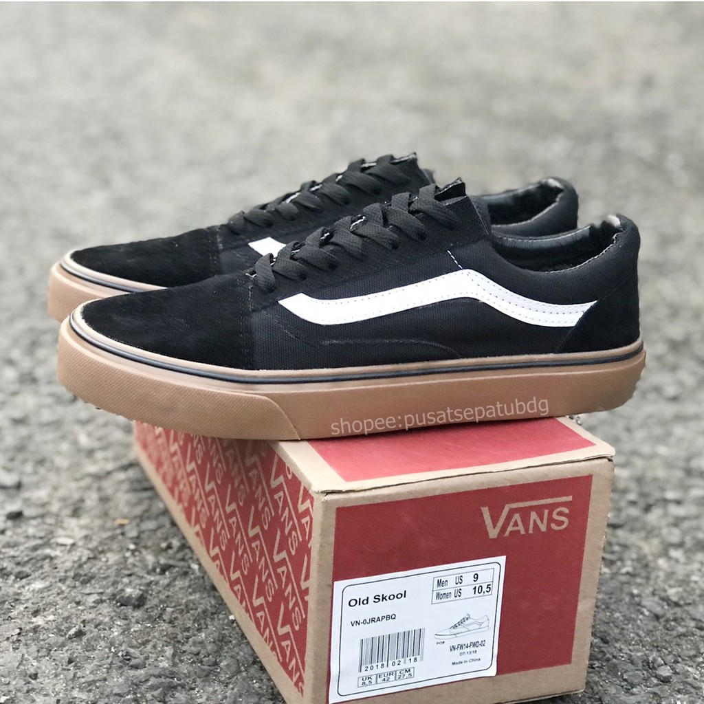 SEPATU43 VANS AUTHENTIC FULL BLACK HITAM POLOS WHITE PUTIH OLDSKOOL ERA SK8 PREMIUM BNIB ICC IFC DT