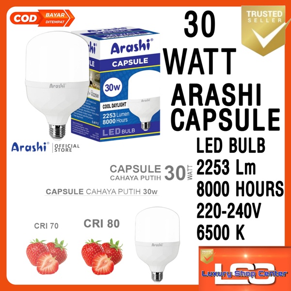 LAMPU BOHLAM ARASHI CAPSULE 30WATT - 20W -15W - 10W -5W