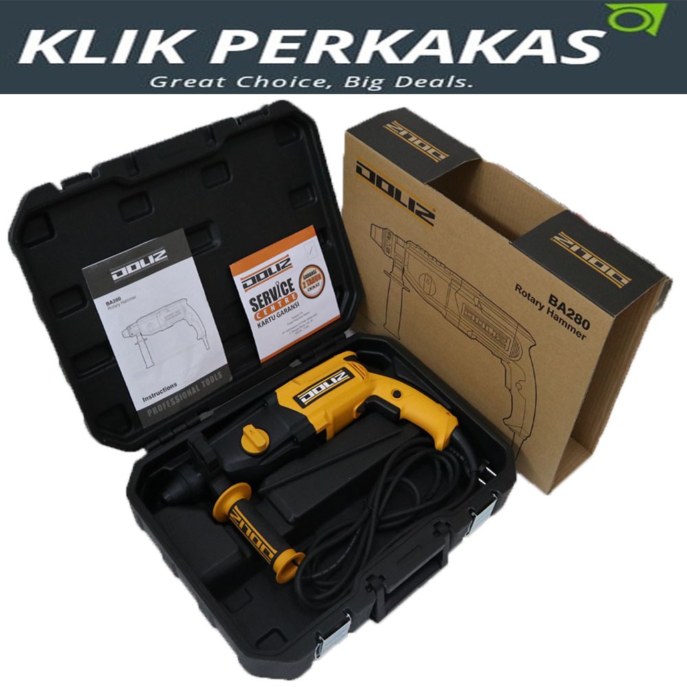 DOLIZ BA280 ROTARY HAMMER DRILL / MESIN BOR BETON DOLIZ BA 280 / MESIN BOR BOBOK BETON DOLIZ BA280