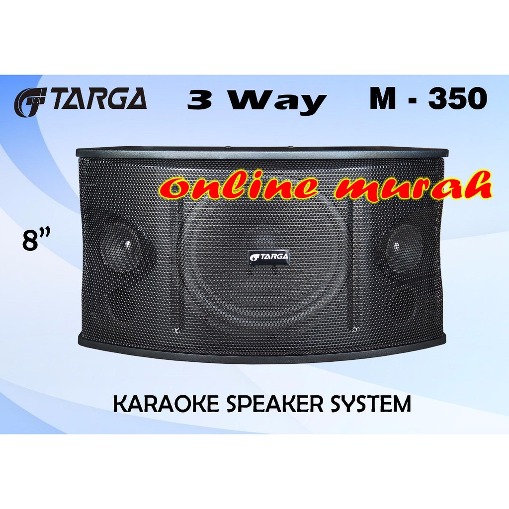 speaker pasif targa m350 m 350 8 inch 2 bh original 3 way