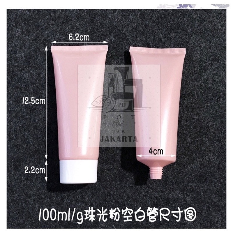 60ml/100ml Botol Soft Tube lotion/botol kilap Pink/botol skincare