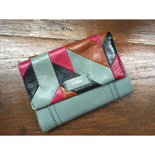 Dompet Kulit Wanita Fossil Elis Short Wallet
