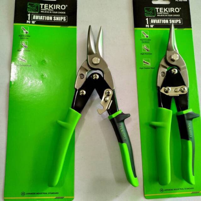 Tekiro Gunting Hollow Baja Ringan 10 in Tekiro Gunting Seng 10&quot; TEKIRO Aviation Snips PL-AS1449