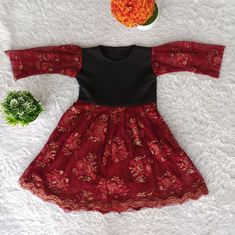 Dres Burkat anak Usia 2-4 tahun / Dres Anak Perempuan