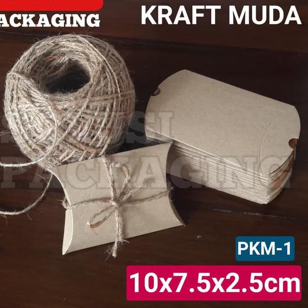 

ISI 36PCS PILLOW BOX KRAFT MUDA PKM1 KECIL/TEMPAT KADO KOTAK SOUVENIR AKSESORIS