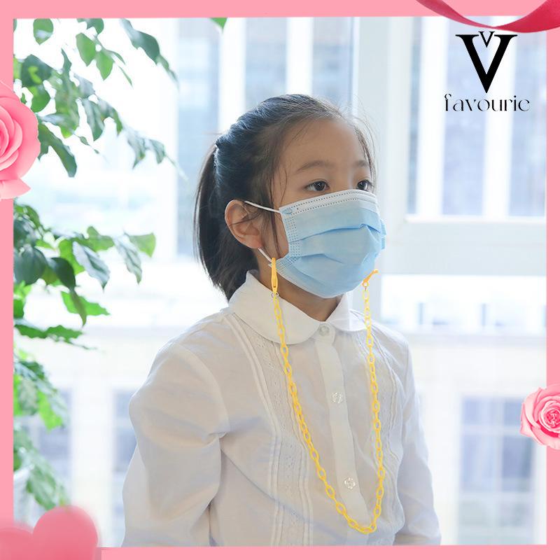[COD]1 pcs Rantai topeng bunga resin anti selip anak-anak-FA