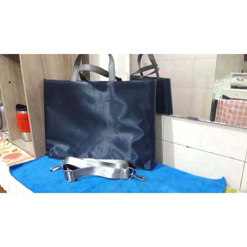 Tas Laptop Macbook Sleeve Selempang 15 16 inch - blue