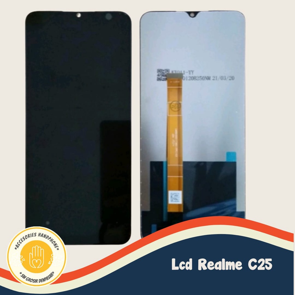 (COD) LCD Layar fullset touchscreen original  realme c25 / screen c25 realme