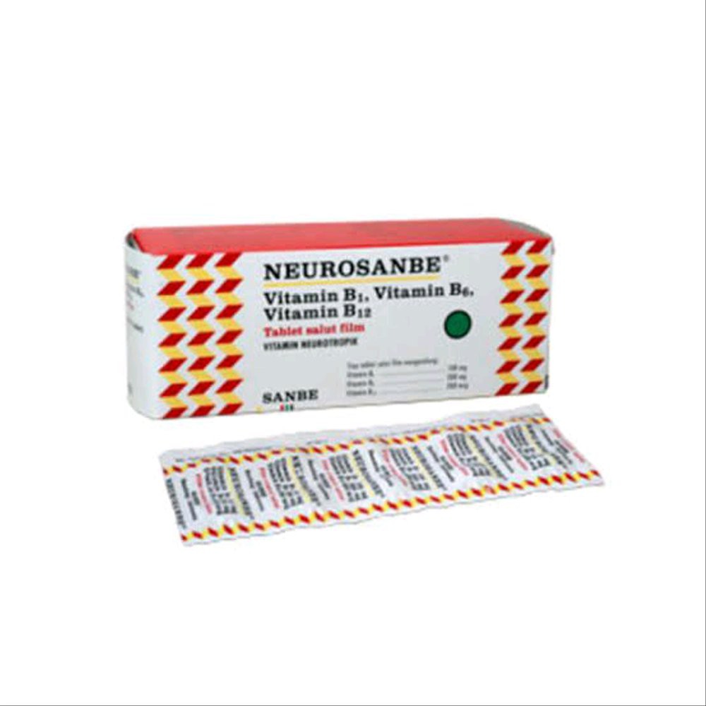 NEUROSANBE 10 TABLET / VITAMIN SARAF / PEGAL PEGAL / KESEMUTAN