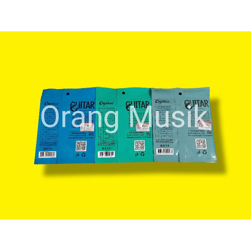 Senar Gitar Elektrik Orphee Ukuran 09 010 011 Import - Senar Orphee RX15 RX17 RX19