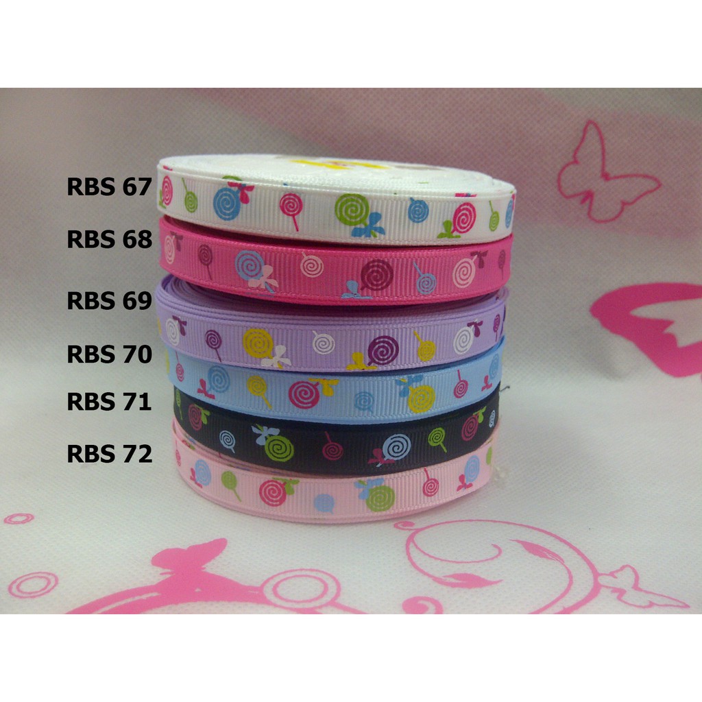 

[10 YARD] PITA GROSGRAIN MOTIF LOLIPOP SALE RBS 67,68,69,70,71,72