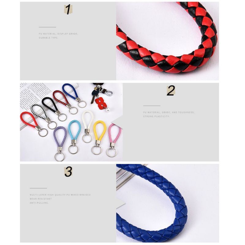 Gantungan kunci Anyam ring stainless