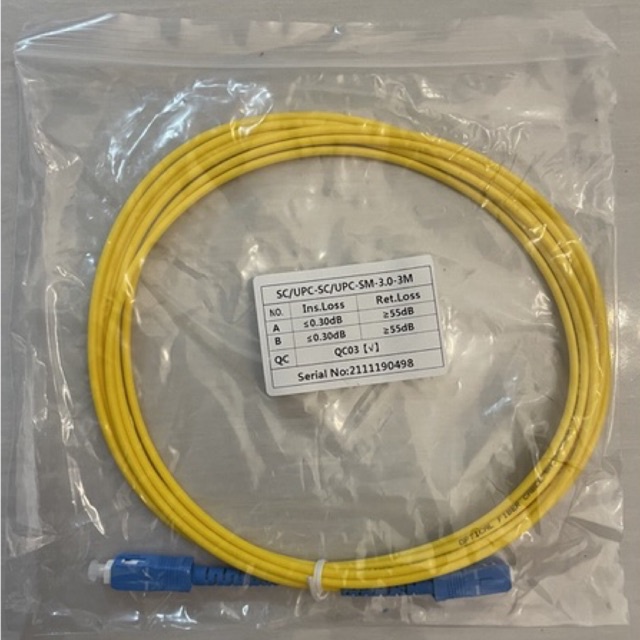 Patchcord SC UPC Kabel Fiber Optik Patch Cord Diameter 3mm