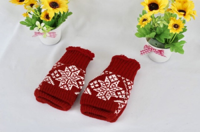 Sarung Tangan Rajut Wool Musim Dingin Winter Glove Bear