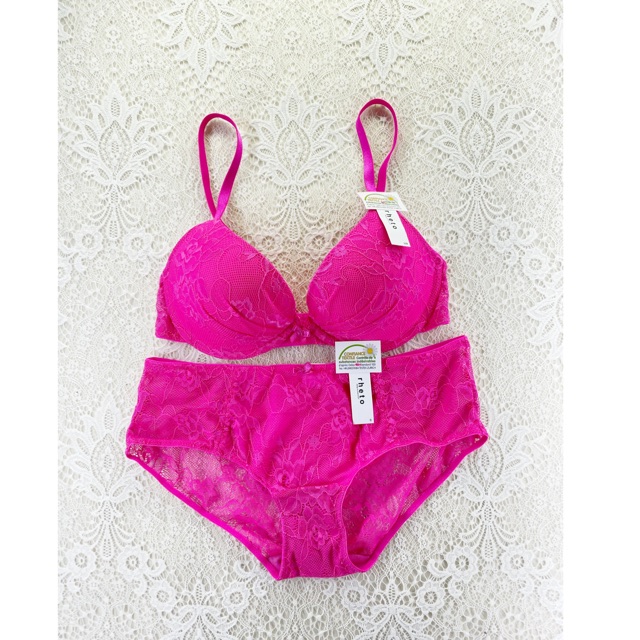 Rhet O ric laceypink bra set