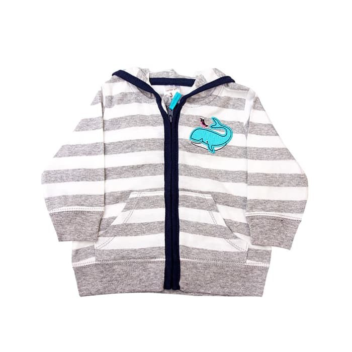terlaris Carter's Summer Light Hooded Jacket / Whale Jaket Bayi Sweater Bayi murah