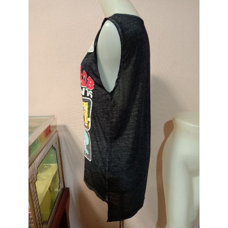 baju lengan buntung spongebob import