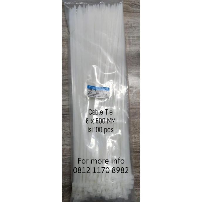 

Office & Stationery | Document Organizer | Cable Ties 60 Cm/Kabel Ties 8 X 600 / Nilon Ties 8 X 600Mm Isi 100 | Best Seller