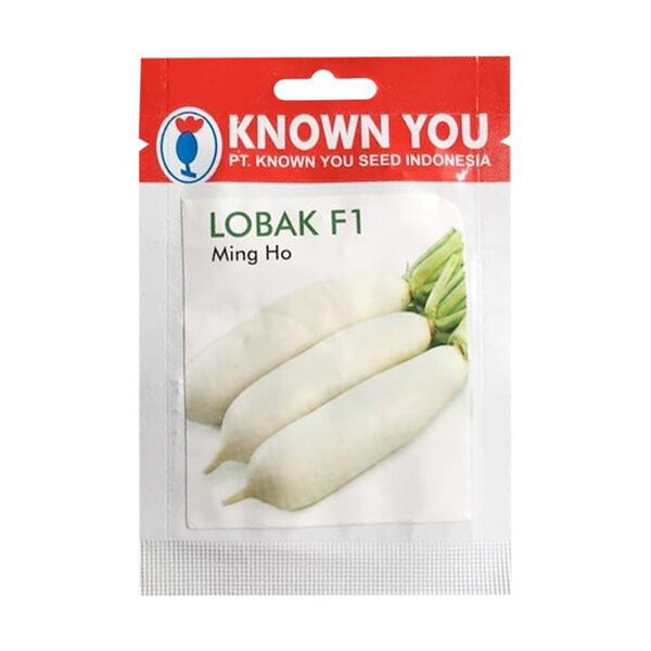 Jual Benih Bibit Lobak Putih Hibrida Ming Ho F1 Biji Known You Seed