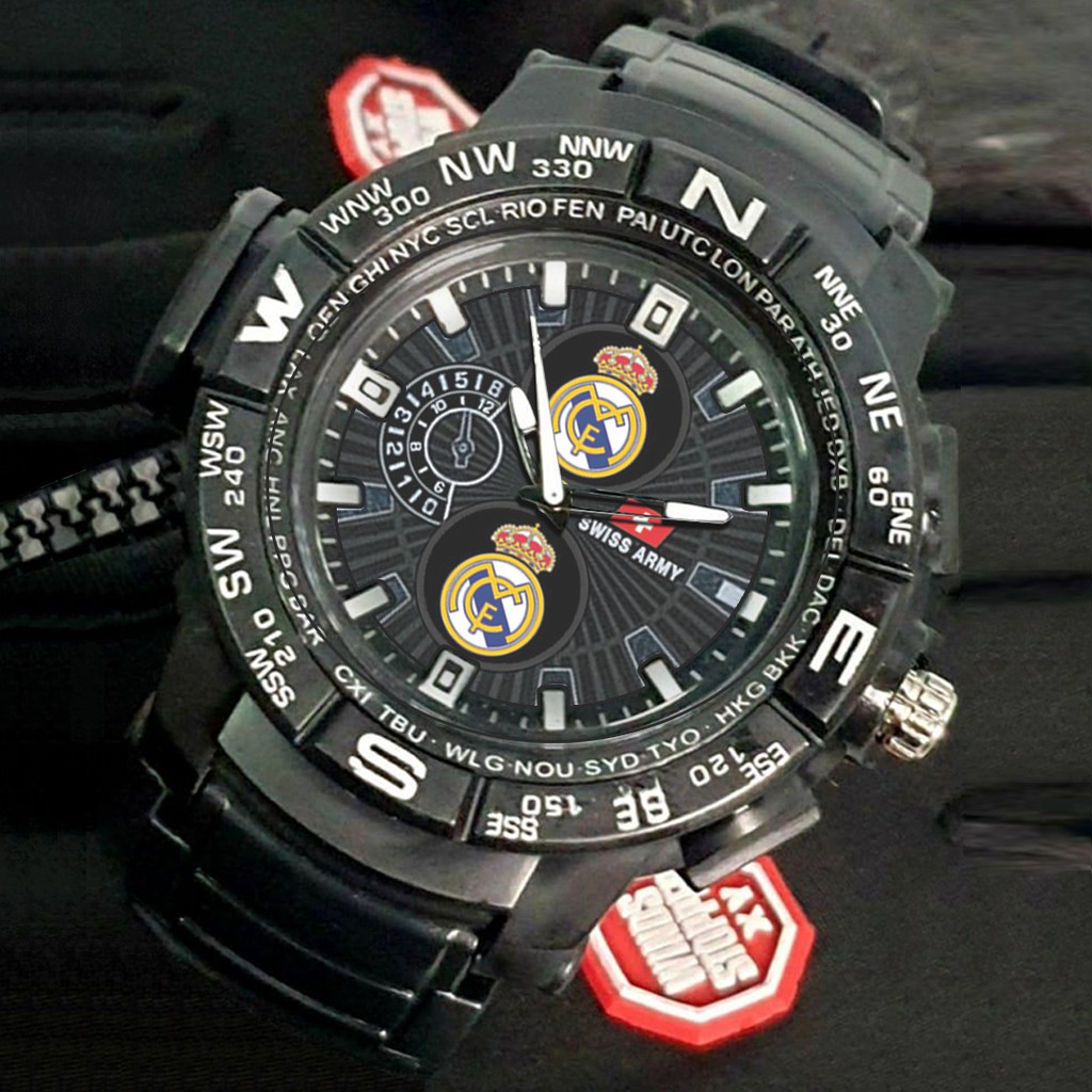 (EXCLUSIVE) Jam Tangan REAL MADRID -  Sport Bagus