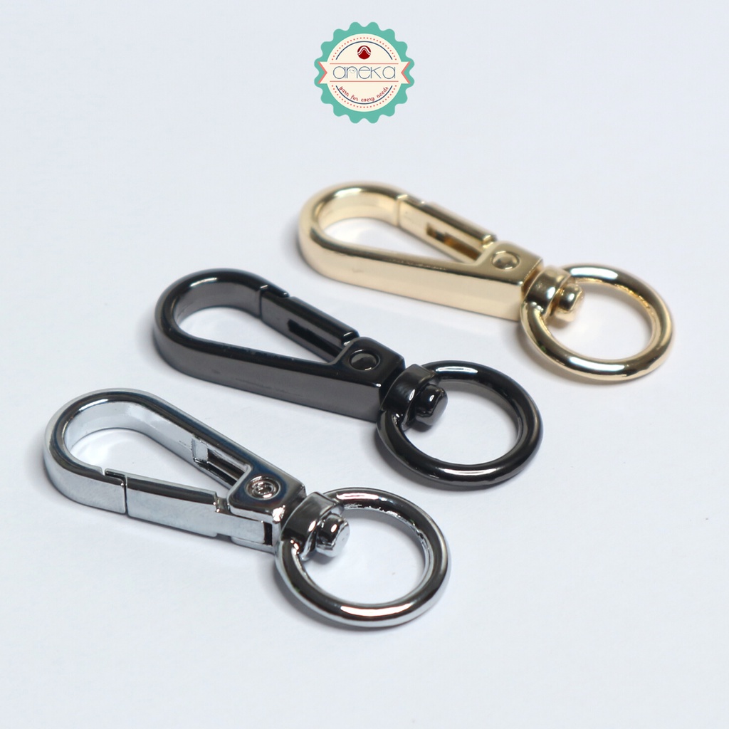Kait Tas Silver / Hitam / Emas - Satuan