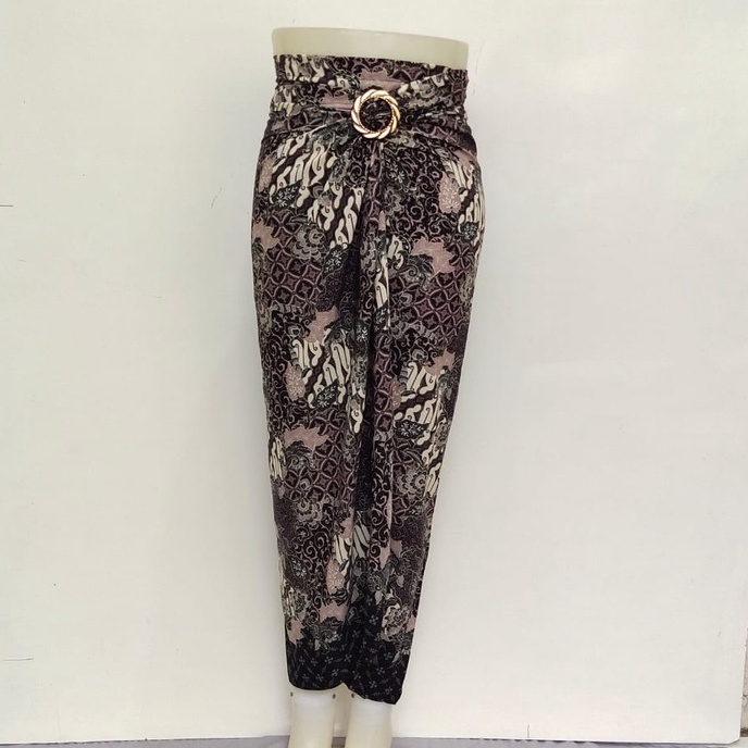 ROK LILIT INSTAN JEIVA REMPEL MAXI BATIK WANITA / ROK BAWAHAN KEBAYA / ROK LILIT BATIK WANITA-bk hitam