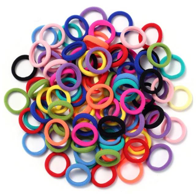 RECOMMENDED - ECER 72PCS Ikat Rambut DONAT / Kunciran Rambut / Karet Rambut / Kunciran Donut-6