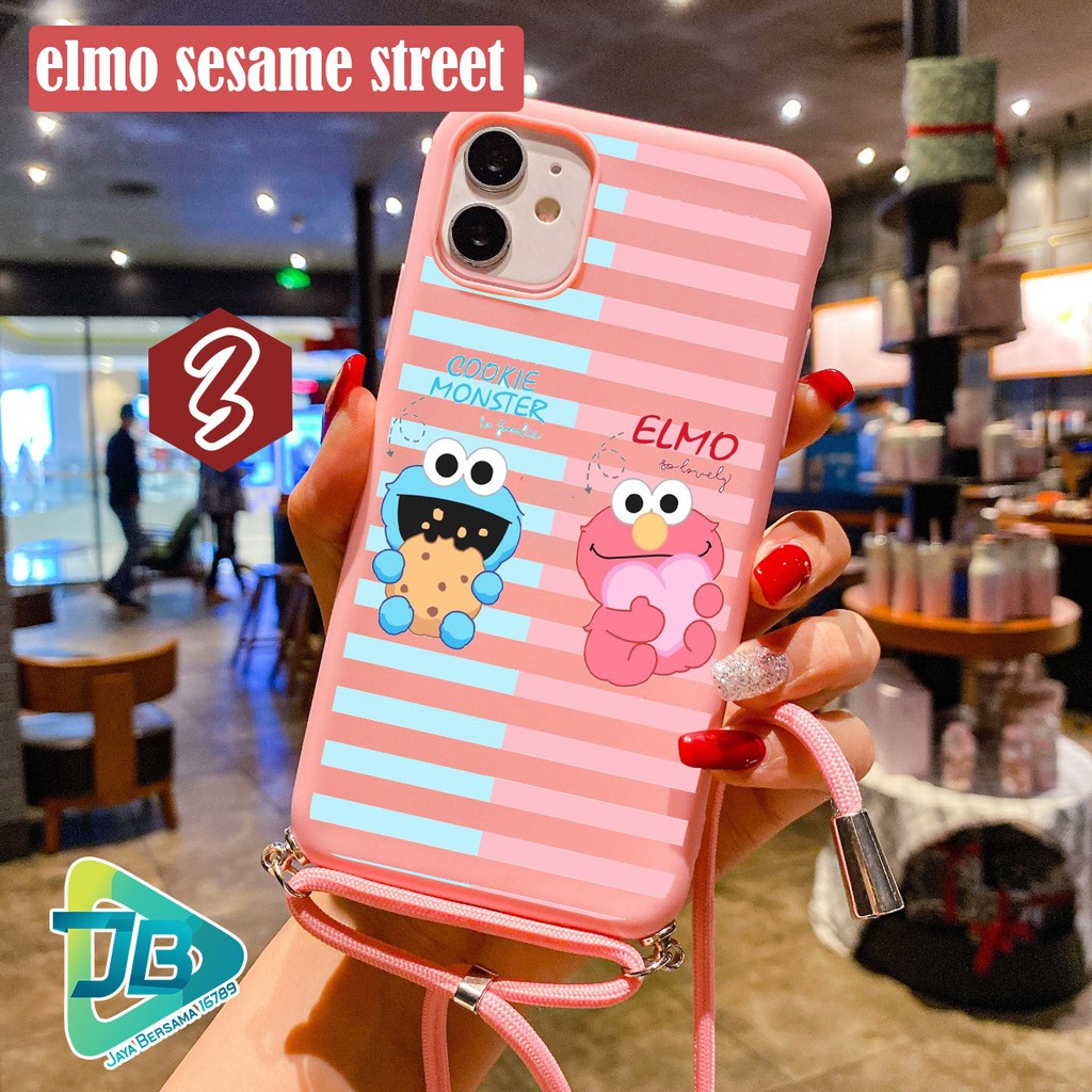 SOFTCASE SLINGCASE TALI LANYARD CANDY ELMO OPPO VIVO XIAOMI SAMSUNG REALME IPHONE ALL TYPE JB4655