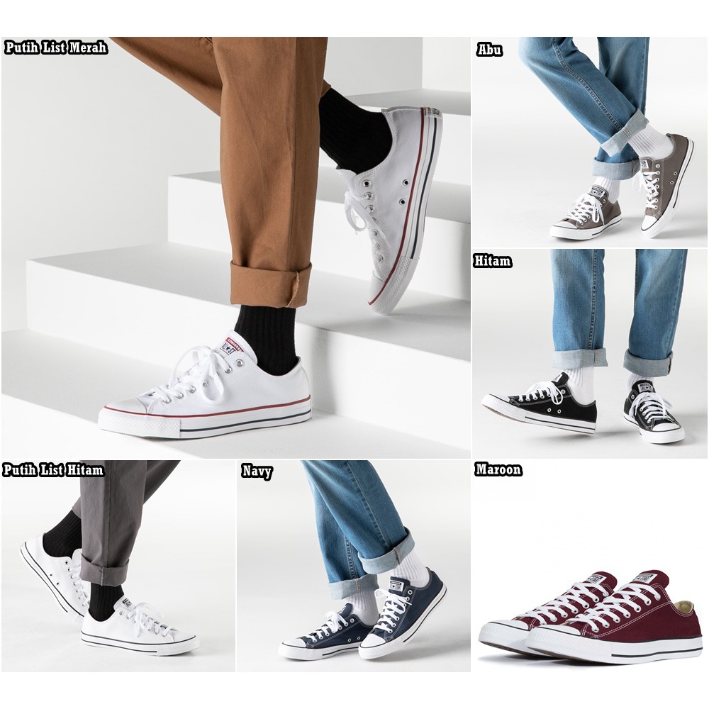 (BISA COD) SEPATU SNEAKERS CLASSIC PENDEK PRIA WANITA SEPATU SNEAKERS BASIC CLASSIC PREMIUM PENDEK