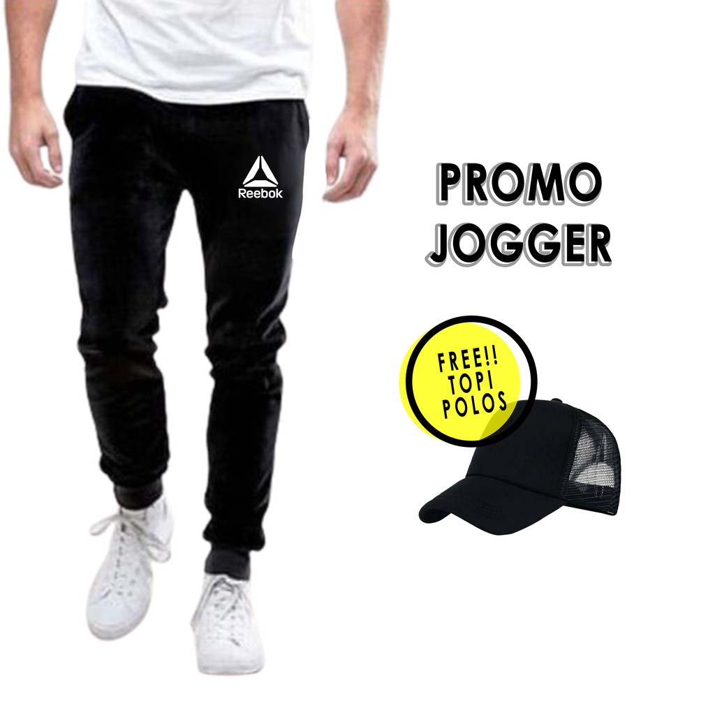 Promo Jogger!! Celana Jogger Panjang Celana Training Panjang, Topi Polos Topi Baseball Jaring