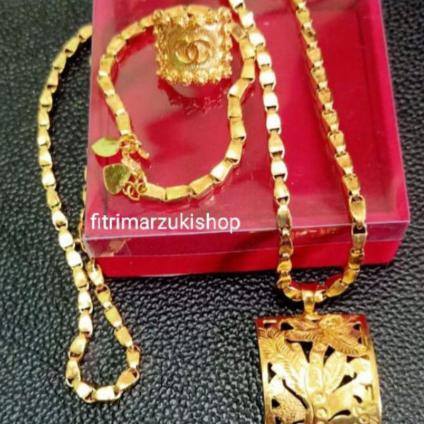 SET PERHIASAN SEPUHAN EMAS 24K