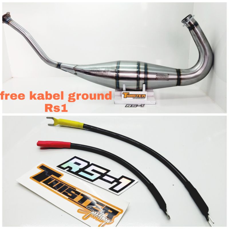 chamber perut knalpot Rs1 Ninja R Ninja RR perut 42 cobra kompetisi new riset velocity Rs1 original