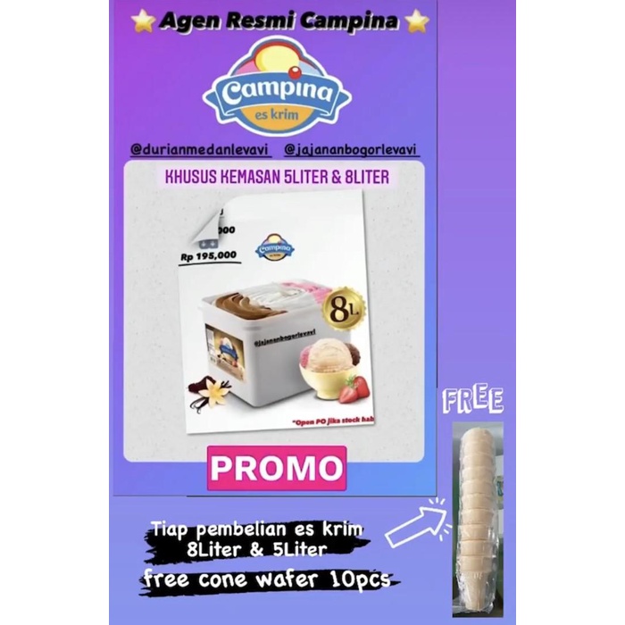Es krim Campina 8Liter