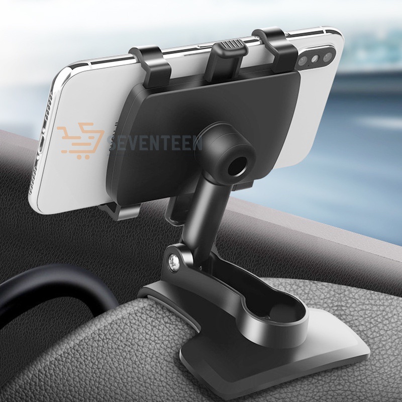 SEVENTEEN HOLDER MOBIL JEPIT DASBOARD SPION HD35 STAND HOLDER MEJA HANDPHONE HD-35 DUDUKAN HP MOBIL ADJUSTABLE CAR HOLDER PHONE