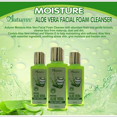 AUTUMN MOISTURIZER ALOE VERA FACIAL FOAM CLEANSER 100ML