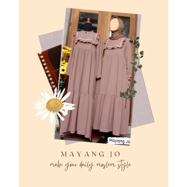 PO Gamis rampel/midi dress mayang jo