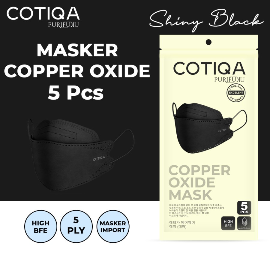 Masker 5ply KF94 KF 94 CONTIQA Copper Oxide Mask Tembaga isi 5pcs