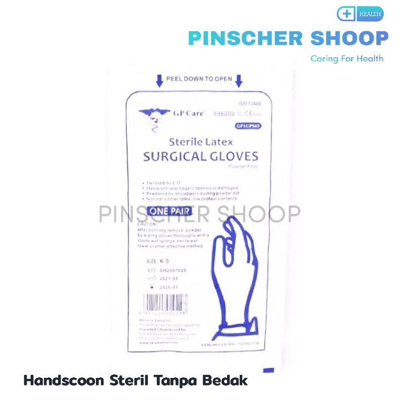 Sarung Tangan Sterile GP Care Non Powder / Pasang