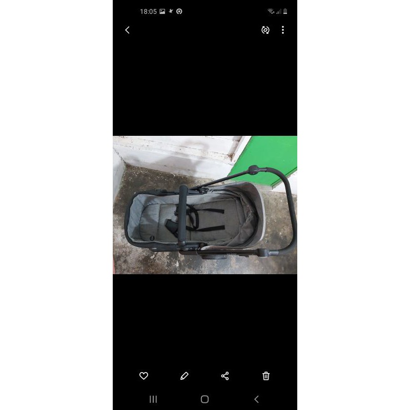 PRELOVED STROLLER COCOLATTE MIST BNS SERIES