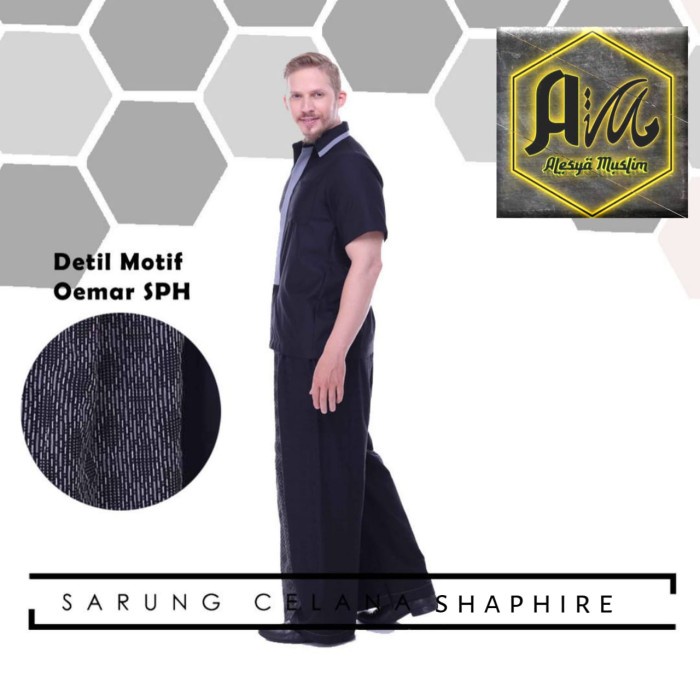 sarung-celana- sarung celana shapire dewasa hitam&putih harga grosir/termurah - putih -celana-sarung