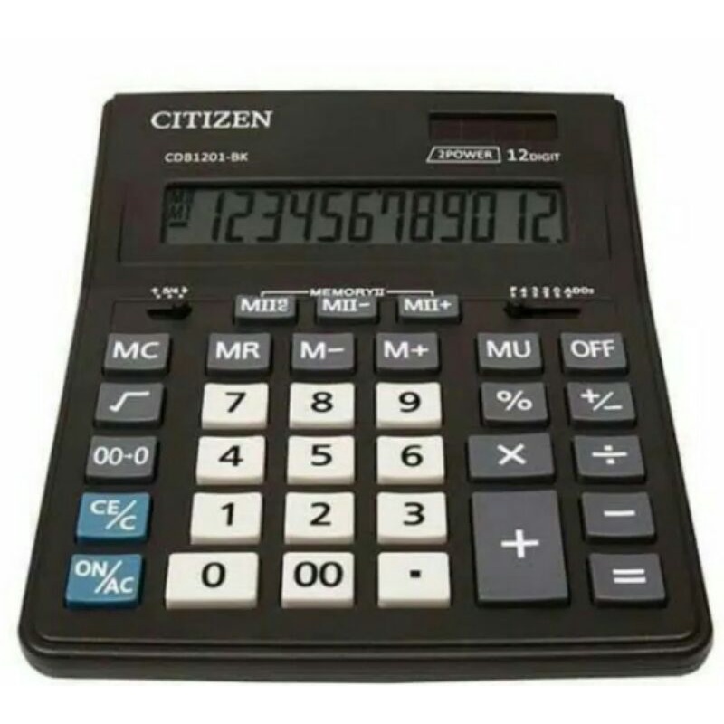 

Cod Kalakulator Original Citizen kalkulator meja/Kalkulator dagang CdB1201 Office 12Digits