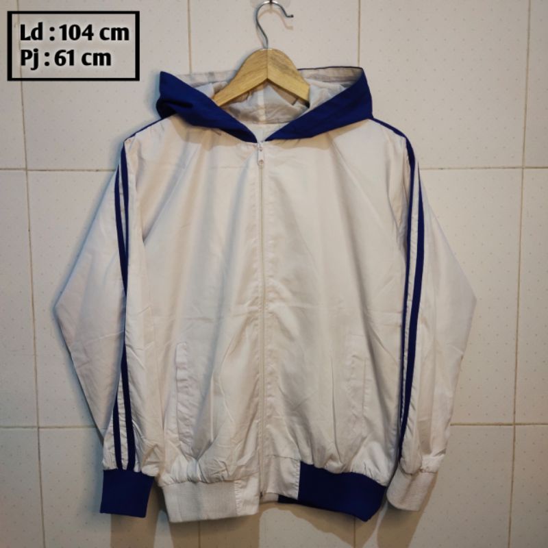 Preloved branded jaket pria wanita cewek cowok thrift pl bekas second jacket parasut olahraga sport