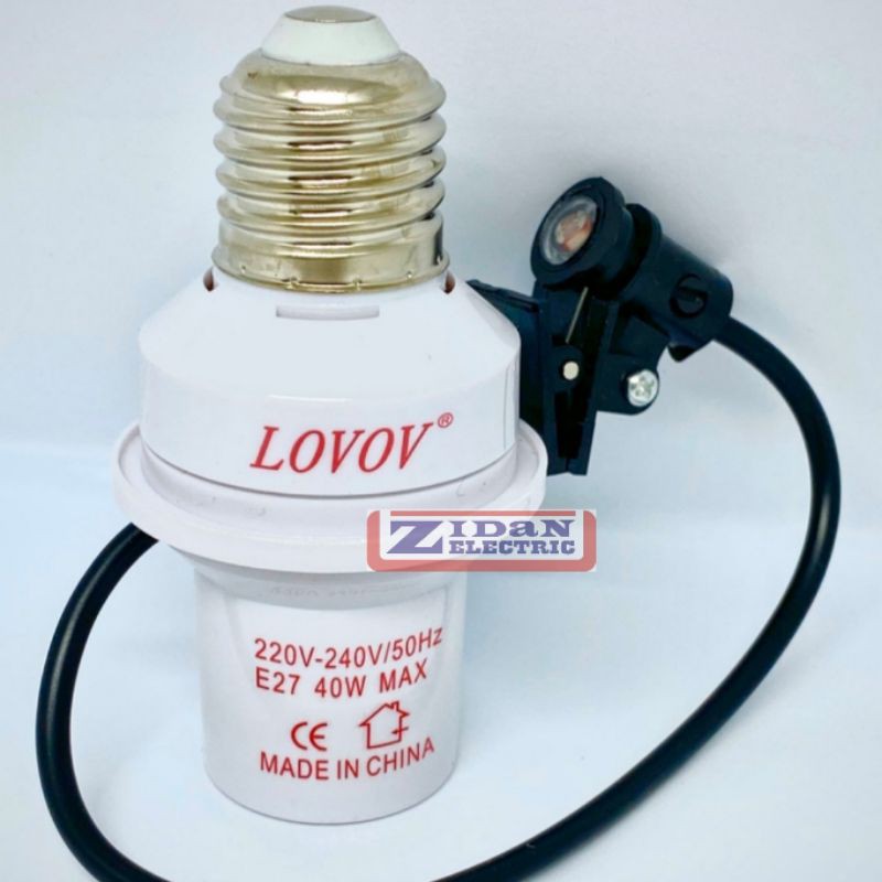 Fitting Lampu Sensor Cahaya Otomatis Meiwa Lovov