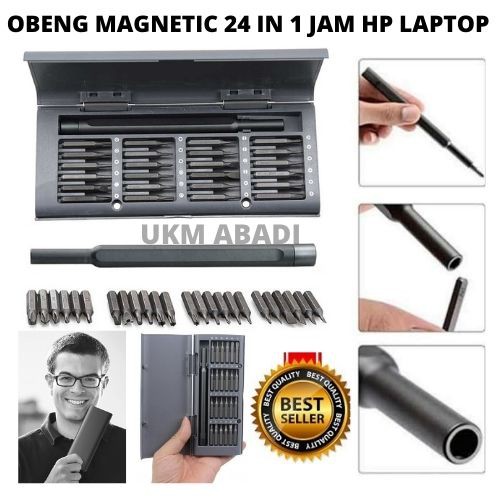 Obeng Magnetic Bits 24 in 1 Set For HP Camera Laptop Kacamata 111154