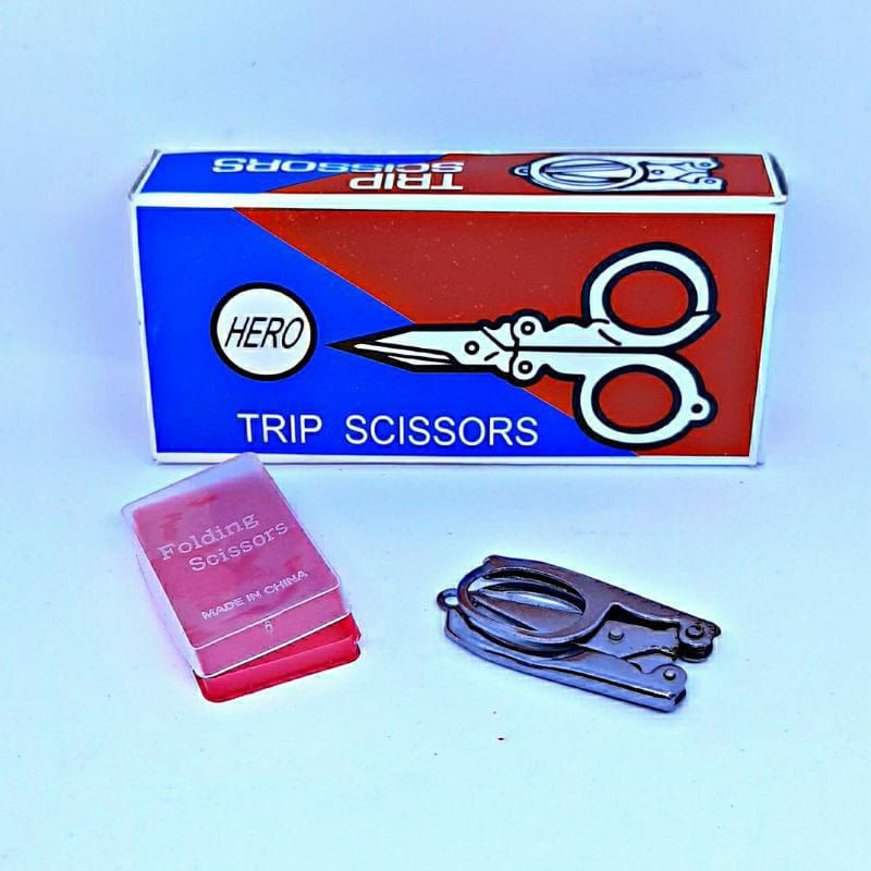 Gunting Lipat kecil / Harga 1pcs / Gunting Besi / Hero Trip Scissors