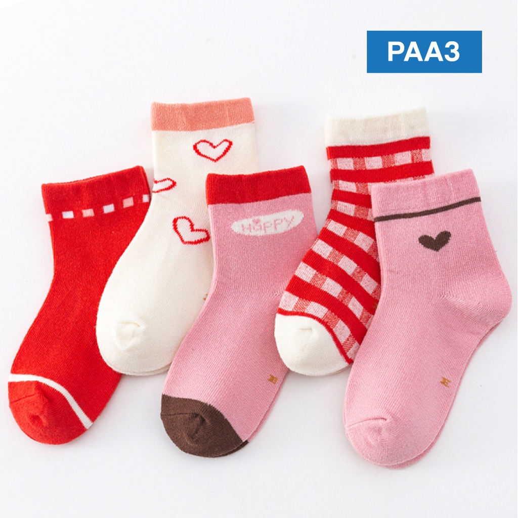 LAPAGO - Kaos Kaki Anak Bayi Laki Laki Perempuan Kid Socks Usia 1- 8 Tahun Type PAA