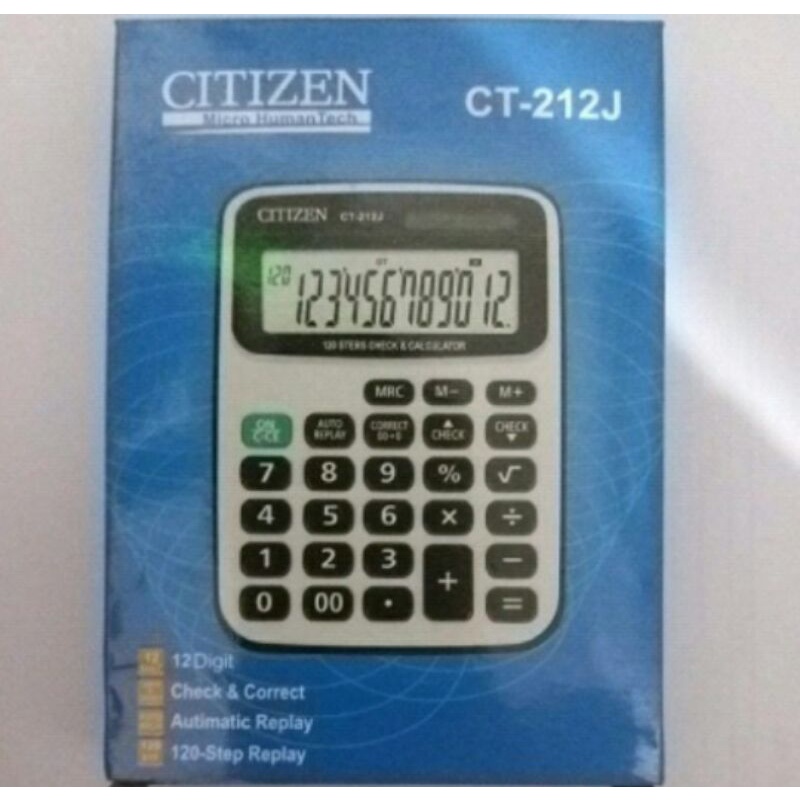

Cod Kalkulator Alat Hitung Citizen CT-212J/Kalkulator multifungfi