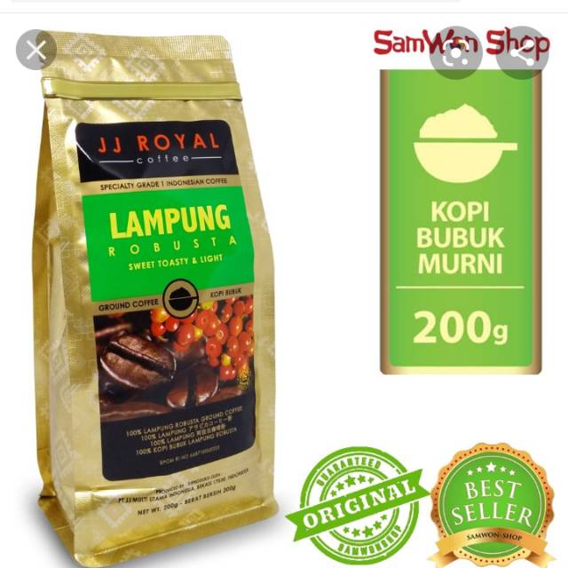 

Jj royal lampung Robusta 200gr