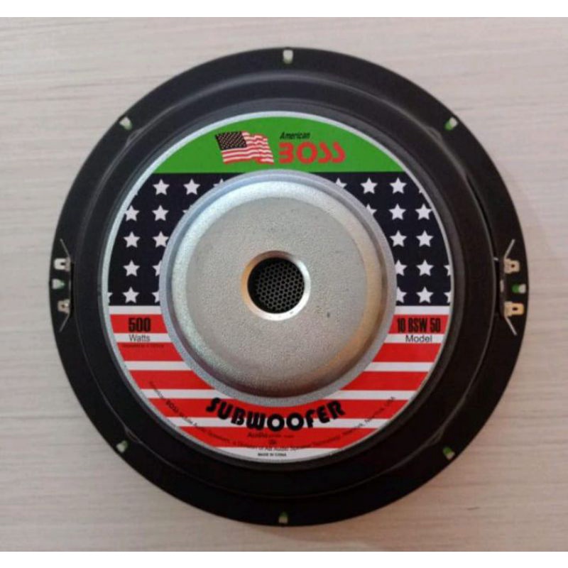 Speaker Subwoofer American Boss 10 Inch/Subwoofer American Boss 10 BSW 50 10 Inch 500 Watt Double Co