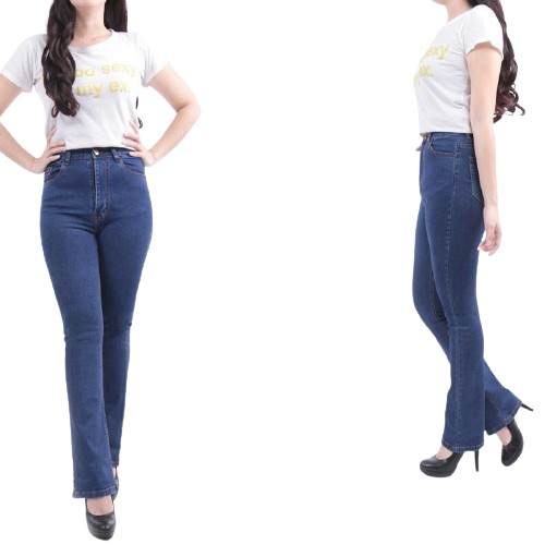 Celana Cutbray Jeans Highwaist Cutbray Street Pinggang Tinggi